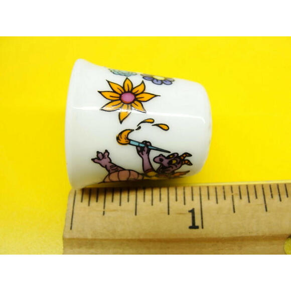 Vintage Thimble Epcot Center Walt Disney Prods 1982 Dragon Japan - Picture 5 of 11